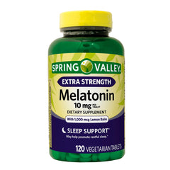 Melatonin 10mg 120 Vegetarian tablets Spring Valley