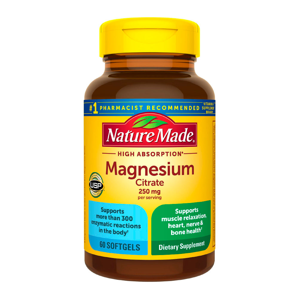 Nature Made Magnesium citrate Citrato de magnesio - 250 mg por porción