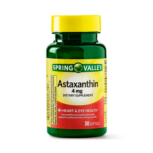 Astaxanthin 4mg - Spring Valley - 30 capsulas suaves