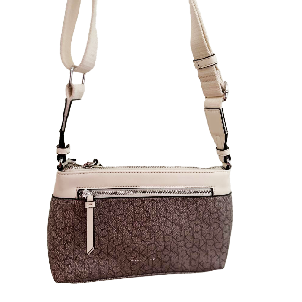 Bolsa Beige Cafe Calvin Klein