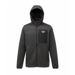 Chamarra Gris Reebok Con gorra