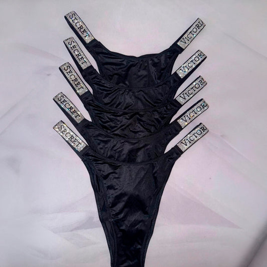Panty Thong Con Tiras Brillantes