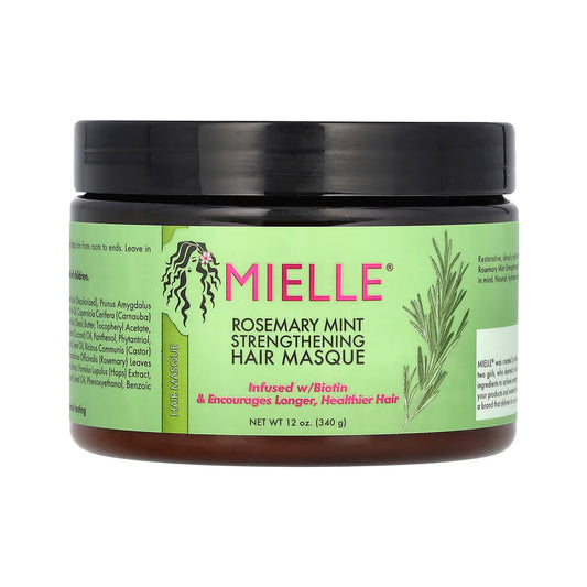 Mielle, Mascarilla capilar fortalecedora, Rosemary Mint, 12 oz (340 g)