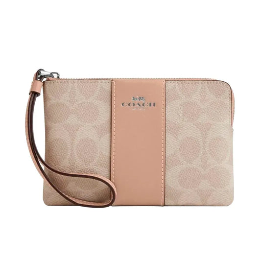 Monedero Dama Coach Original Corner Zip Wristlet