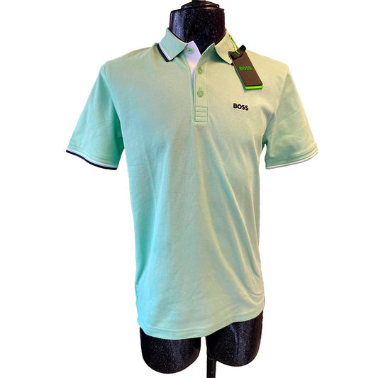 Playera Tipo Polo Boss Limón