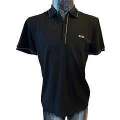 Playera Tipo Polo Boss Negra