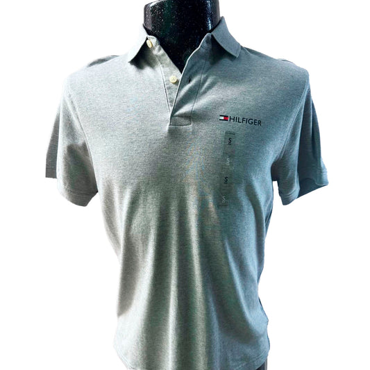 Playera Tipo Polo Tommy Hilfiger Gris