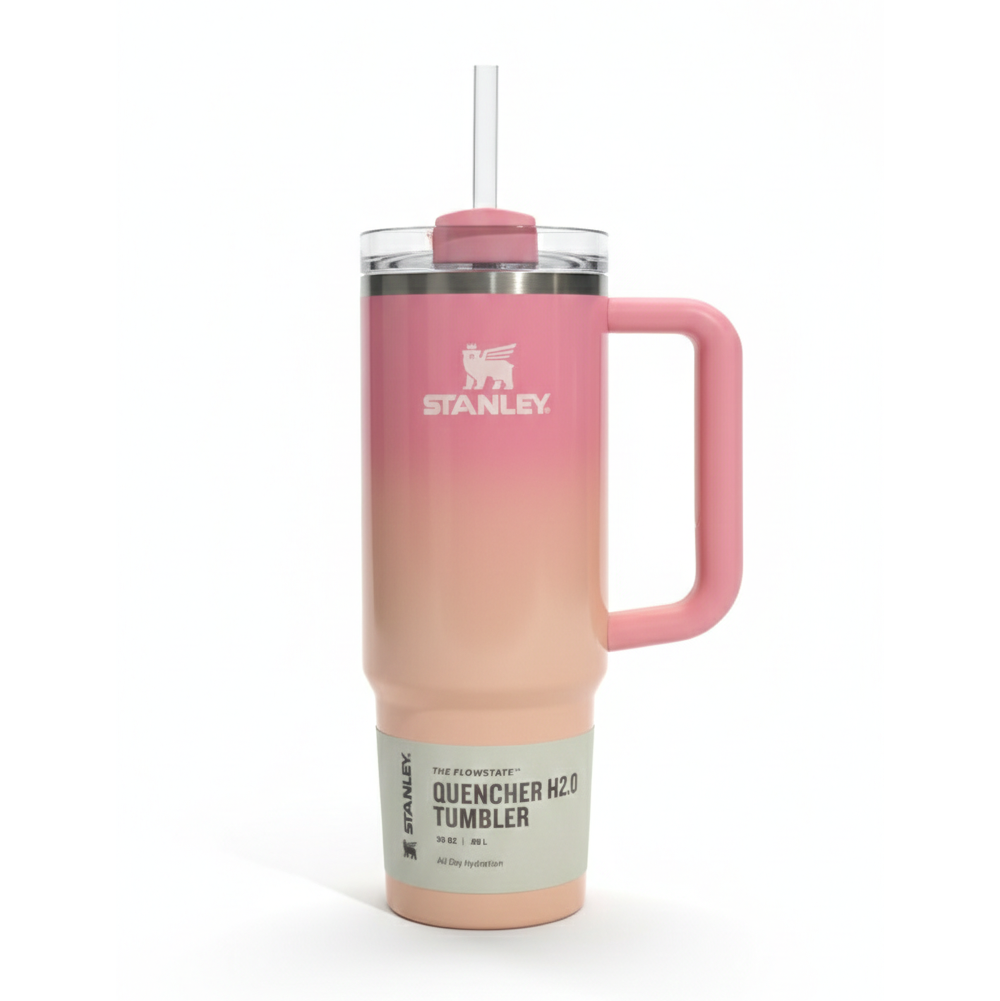 Stanley Termo Quencher 40 Oz Flowstate Pink Mesa Sunset Rosa Claro